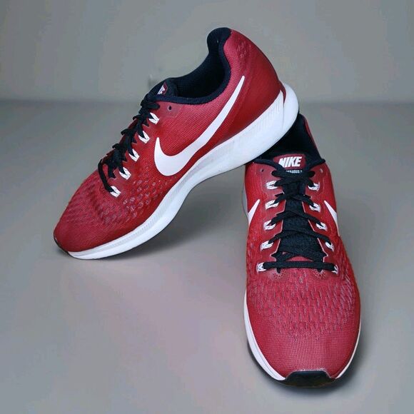 Nike Air Zoom Pegasus 34 Team Red Running Shoes Comfort Workout Everyday Wear 9M - Picture 1 of 11